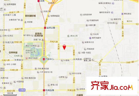 文景小區(qū)東區(qū)交通圖 