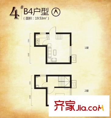 維也納森林4#樓B4戶型 1室