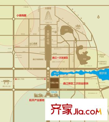 曲江觀山悅交通圖