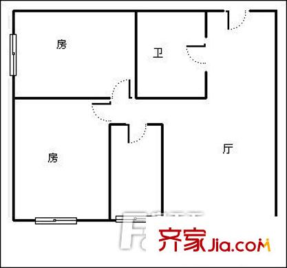 丹楓國(guó)際 2室 戶型圖