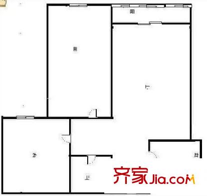 丹楓國(guó)際 2室 戶型圖