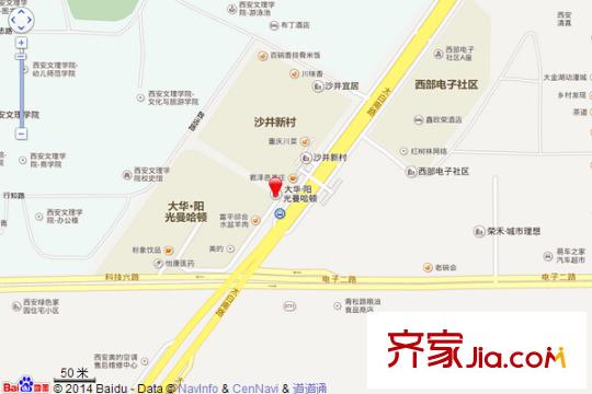 大華陽光曼哈頓交通圖 