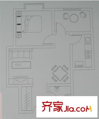 摩登小鎮(zhèn) 2室 戶型圖