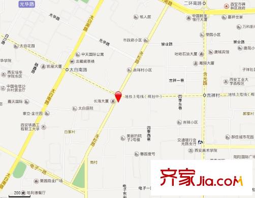 豪盛時(shí)代華城交通圖