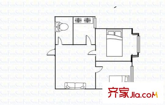 榕青無(wú)界 2室 戶型圖