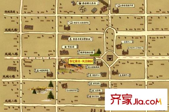 保億風景御園交通圖區(qū)位圖