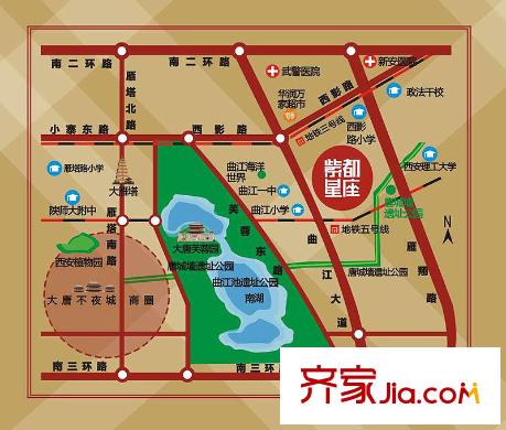 龍湖紫都城交通圖區(qū)位圖
