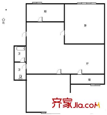 萬(wàn)國(guó)花園 2室 戶(hù)型圖