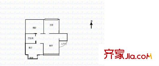 萬國花園 2室 戶型圖