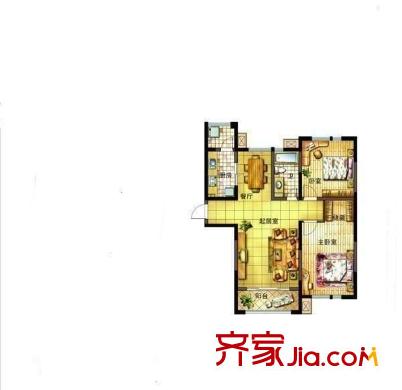萬國花園 2室 戶型圖