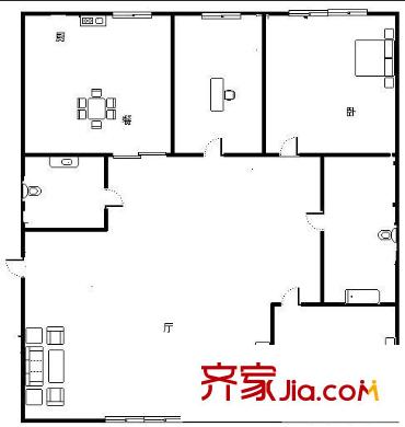 萬國花園 0室 戶型圖