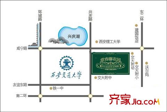 常春藤花園交通圖