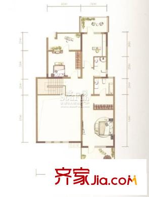 金地芙蓉世家 4室2廳4衛(wèi) 二層戶型圖
