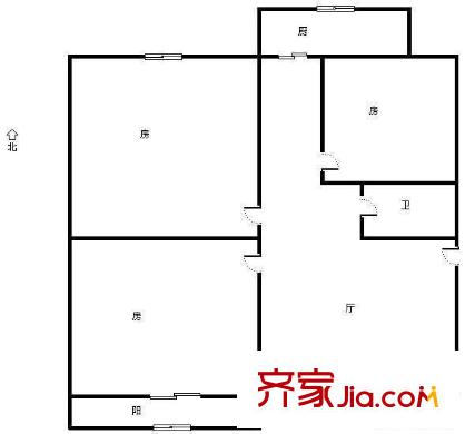 陽光小區(qū) 3室 戶型圖