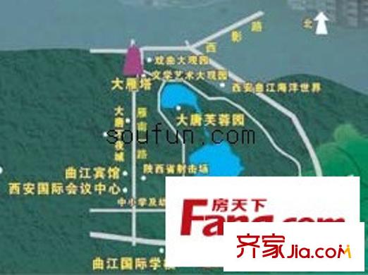 曲江蘭亭交通圖