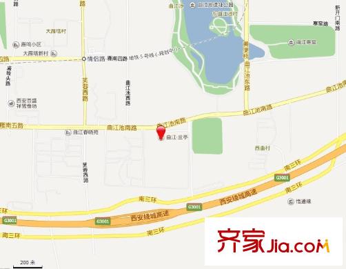 曲江蘭亭交通圖