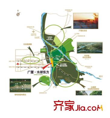 廣廈水岸東方區(qū)位圖
