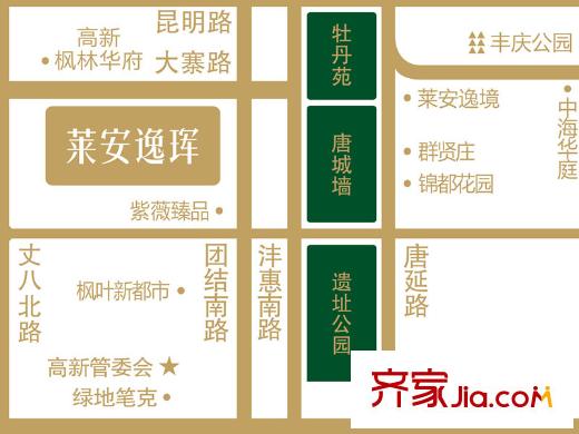 萊安逸琿區(qū)位圖