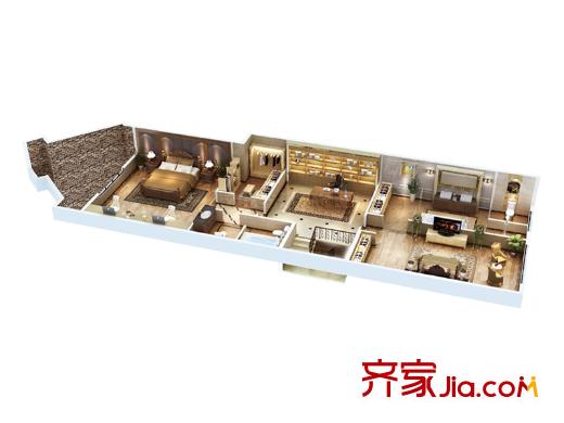 萊安逸琿18號樓疊中一層 3室2廳2衛(wèi)1廚