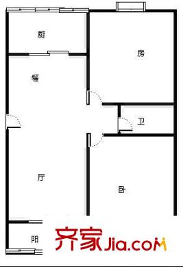 高科花園 2室 戶型圖