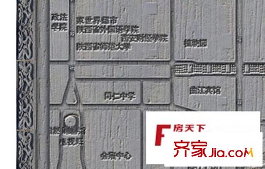 天地源曲江華府交通圖區(qū)位圖