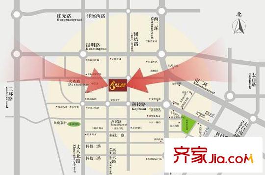 東方米蘭交通圖區(qū)位圖