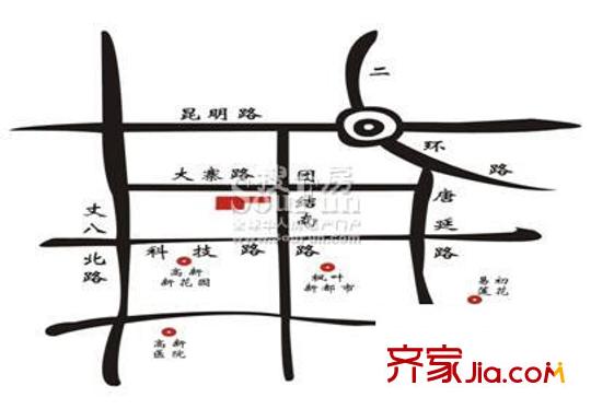 東方米蘭交通圖項目區(qū)位圖
