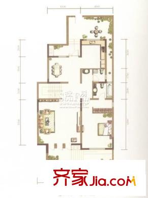 金地芙蓉世家 4室2廳4衛(wèi) 一層戶型圖