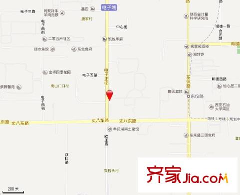 唐園小區(qū)交通圖