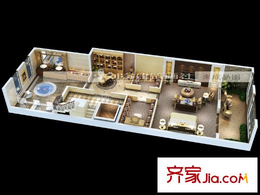 萊安逸琿18號(hào)樓疊下二層 3室2廳2衛(wèi)1廚