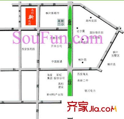 高科新花園交通圖