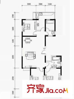 高科新花園 3室 戶型圖