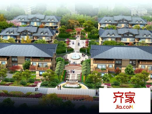 天正?河邊小墅鳥瞰圖