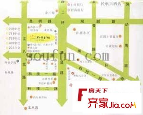 旭景碧澤園交通圖