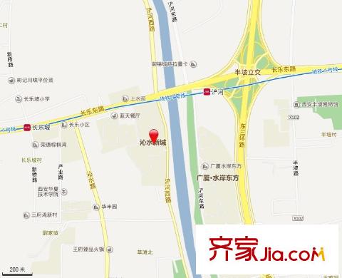 沁水新城交通圖  