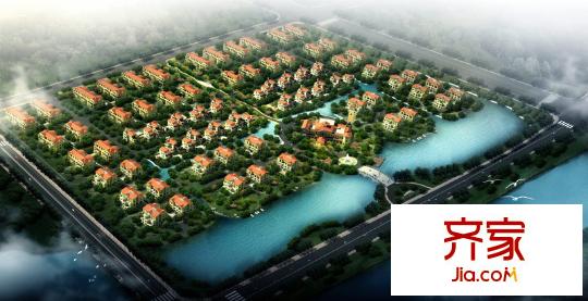 綠地國際生態(tài)城外景圖鳥瞰圖