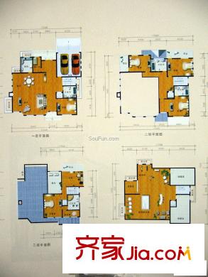 曲江佳園別墅戶型圖7室4廳3衛(wèi)1廚