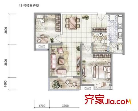 中海東郡 0室 戶型圖