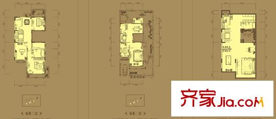 薩拉曼卡聯(lián)墅L-1（H）戶(hù)型  5室4廳4衛(wèi)1廚