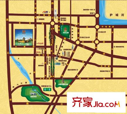 恒大城交通圖區(qū)位圖