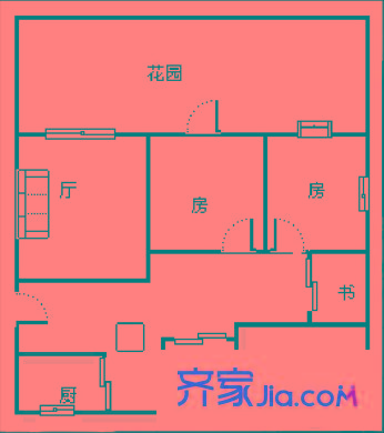 世家星城 4室 戶型圖