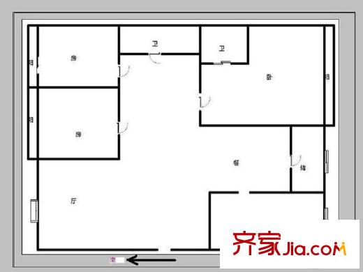 世家星城 3室 户型图