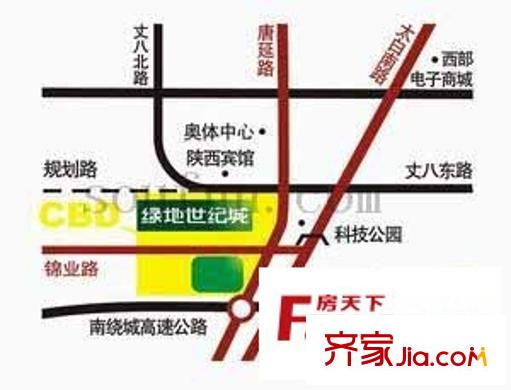 綠地世紀(jì)城交通圖