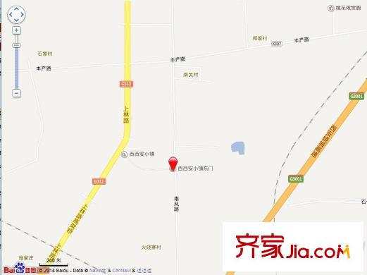 陽光城西西安小鎮(zhèn)交通圖 西西安小鎮(zhèn) 