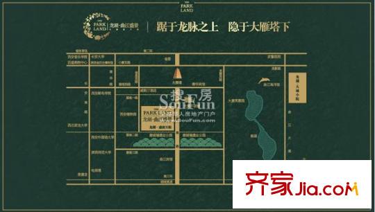 龍湖曲江盛景交通圖區(qū)位圖
