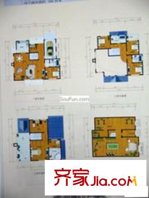 曲江佳園別墅戶型圖7室4廳3衛(wèi)1廚
