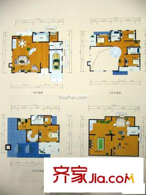 曲江佳園別墅戶型圖7室4廳3衛(wèi)1廚