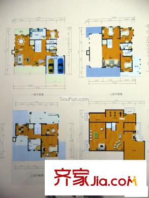 曲江佳園別墅戶型圖7室4廳3衛(wèi)1廚