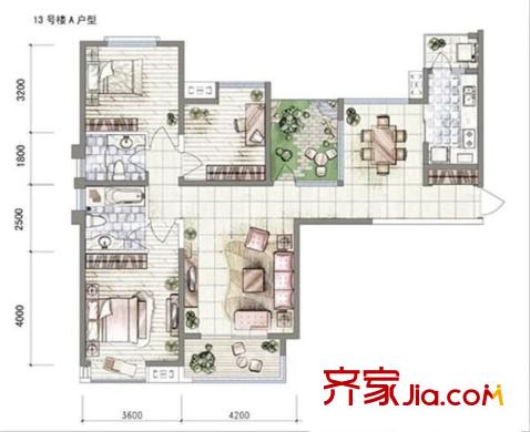 中海東郡 0室 戶型圖