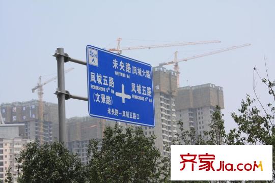 紫薇希望城配套圖周邊交通指示牌